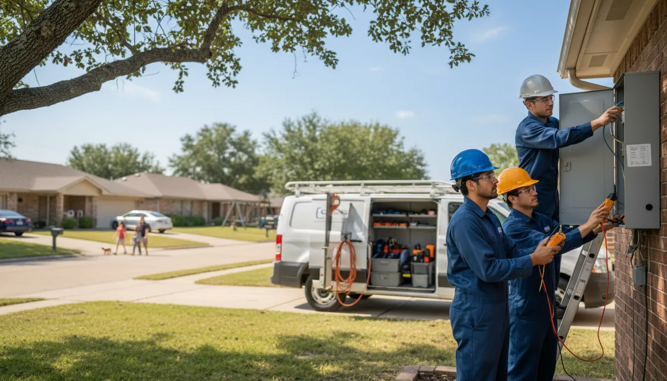 Certified electrician providing emergency electrical services in Dewar, OK